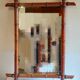 Mirror period 1950 wood beautiful imitation bamboo