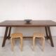 Brutalist style dining table