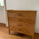 Scandinavian 4-drawer commode with vintage compass legs