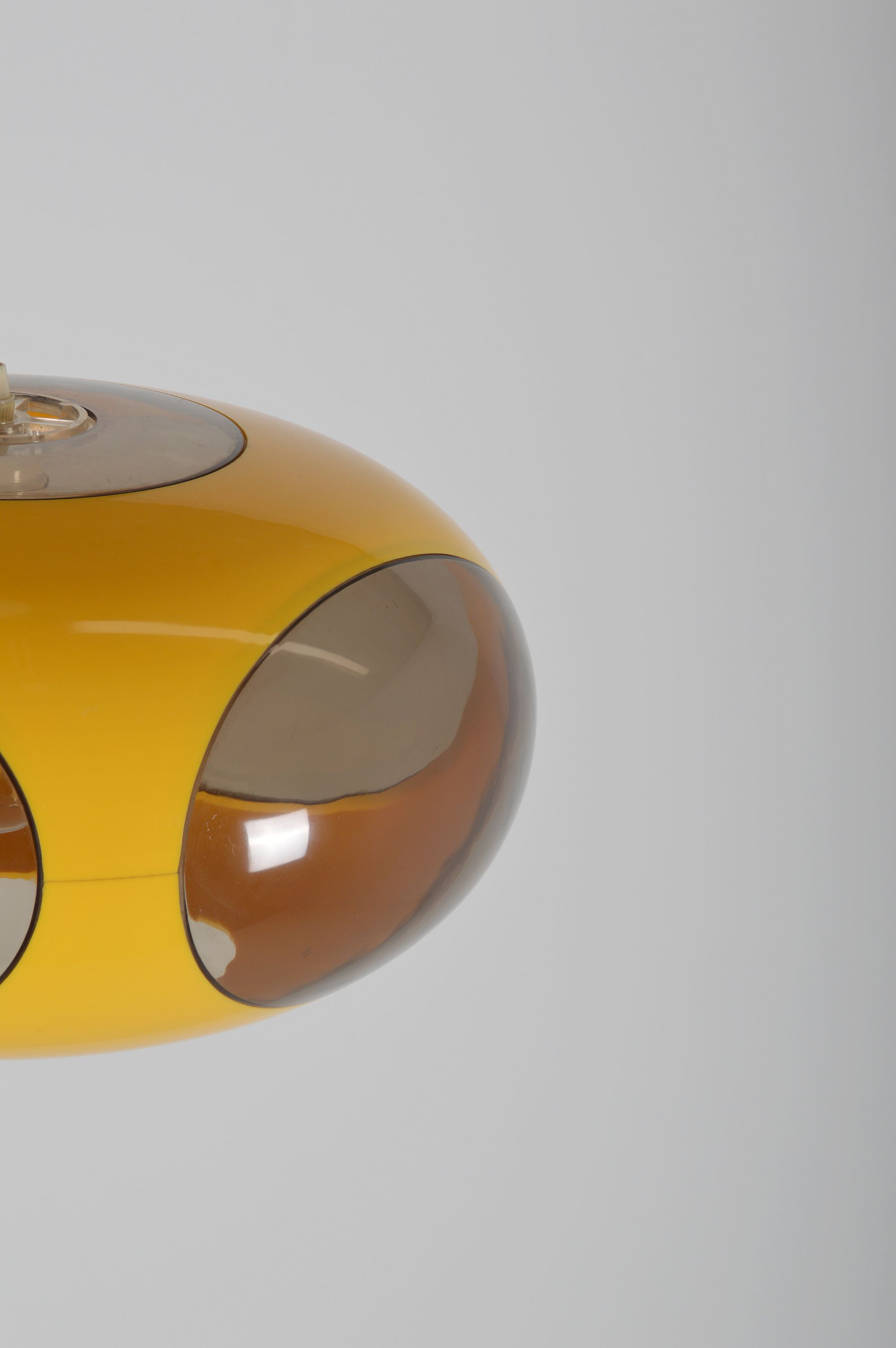 Space age UFO pendant lamp 'Bug Eye' by Massive, 1970s