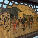 Screen with Basque scenes