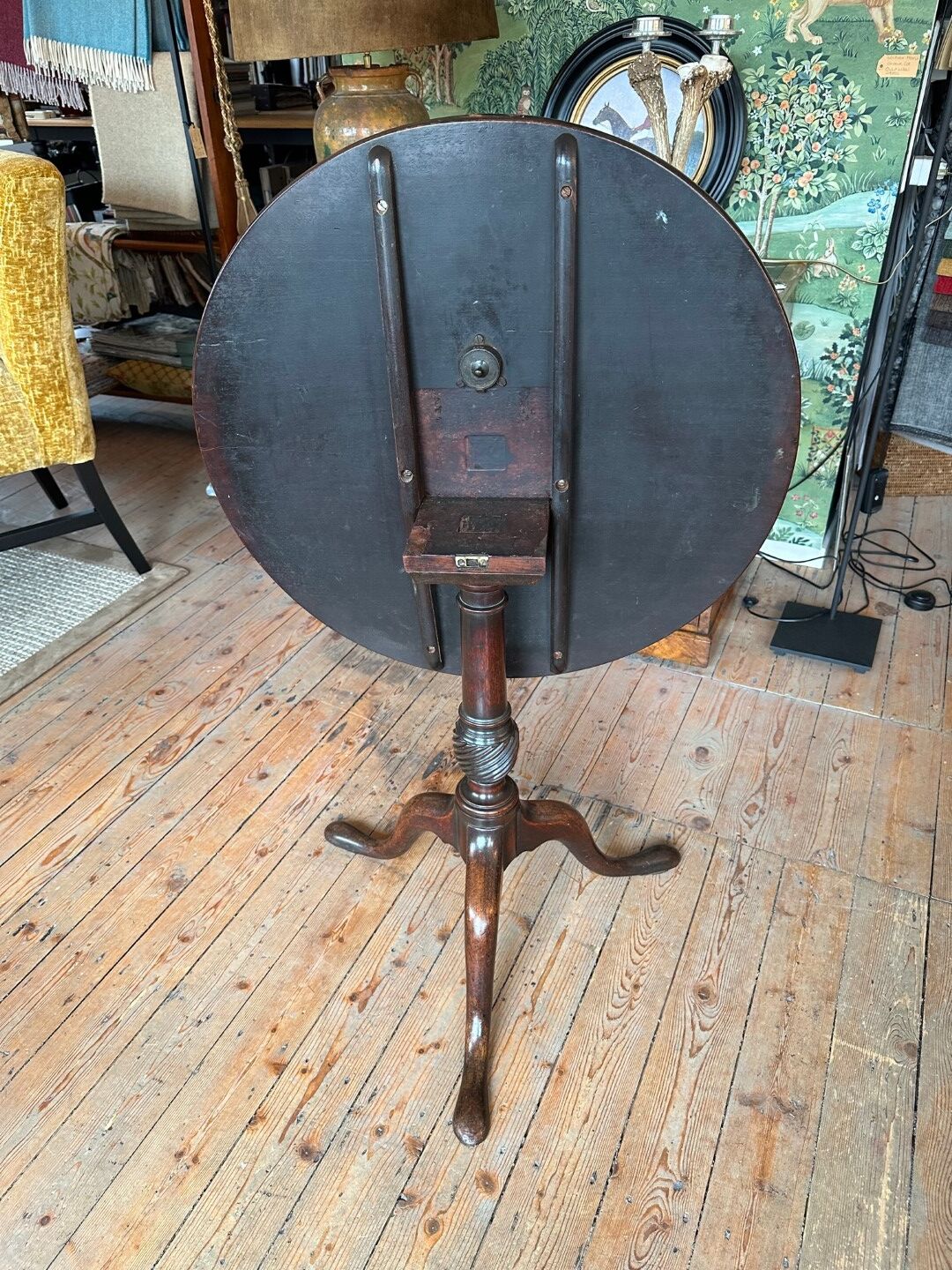 Antique side table / tilt top table