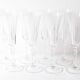 Set of 8 Crystal Vintage Champagne Flutes, Prosecco Clear Italian