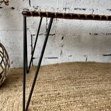 Table basse en rotin Raoul Guys