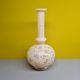 Antiquer Victorian painted beige Opaline vase Czechoslovakia,  from around 1900.