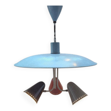 Suspension des années 1950 – Hala Zeist H. Busquet design néerlandais | Lampe de design vintage