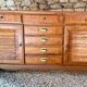 Low sideboard and jam cupboard set - solid wood