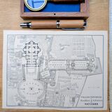 Le Vatican, plan Vintage imprimé en 1894