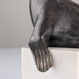 Art Deco sea lion sculpture attributed Marcel-André Bouraine, 1920s