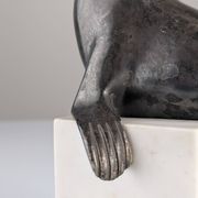 Sculpture de lion de mer Art Déco attribuée à Marcel-André Bouraine, années 1920.