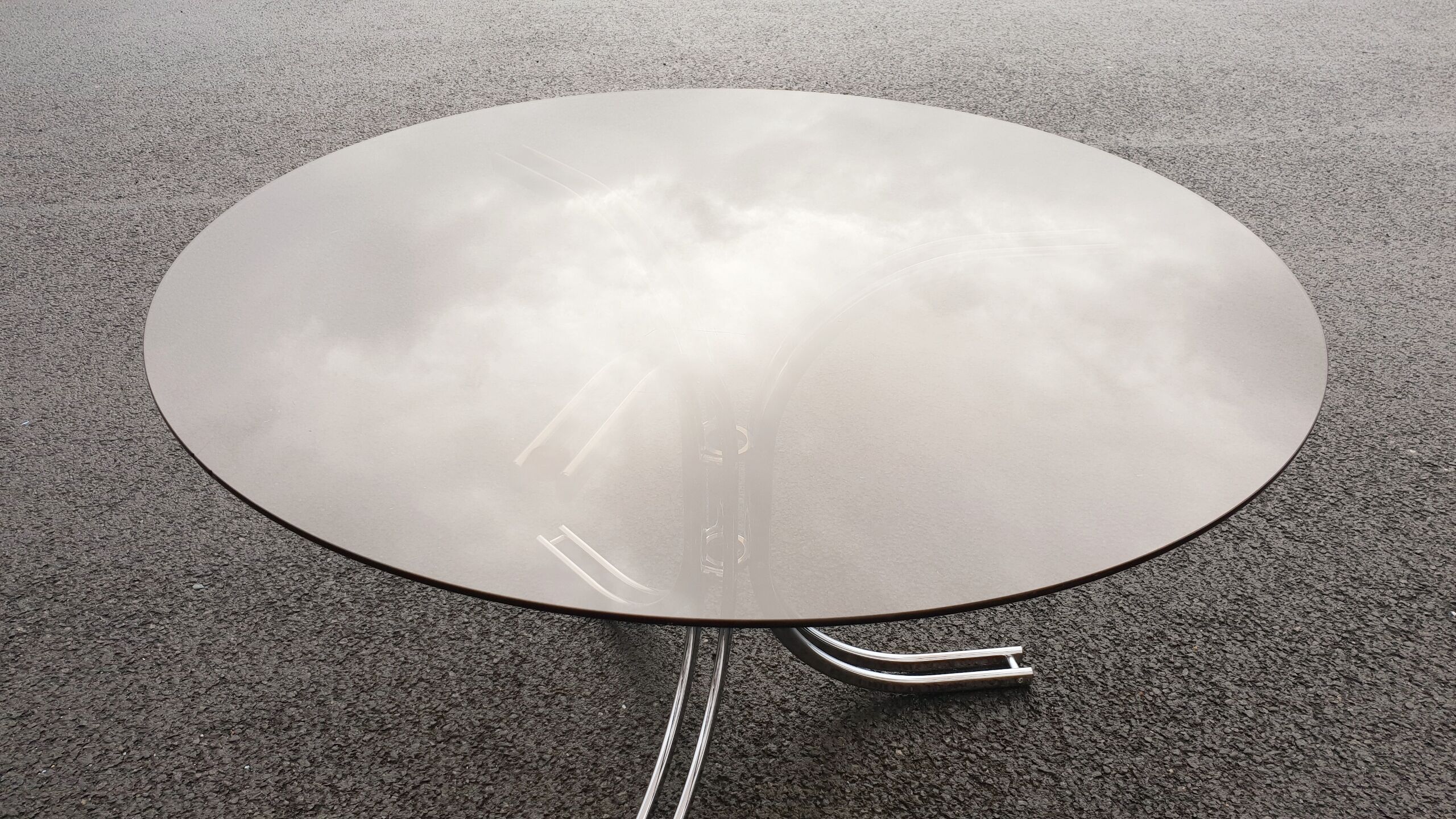 Vintage glass table
