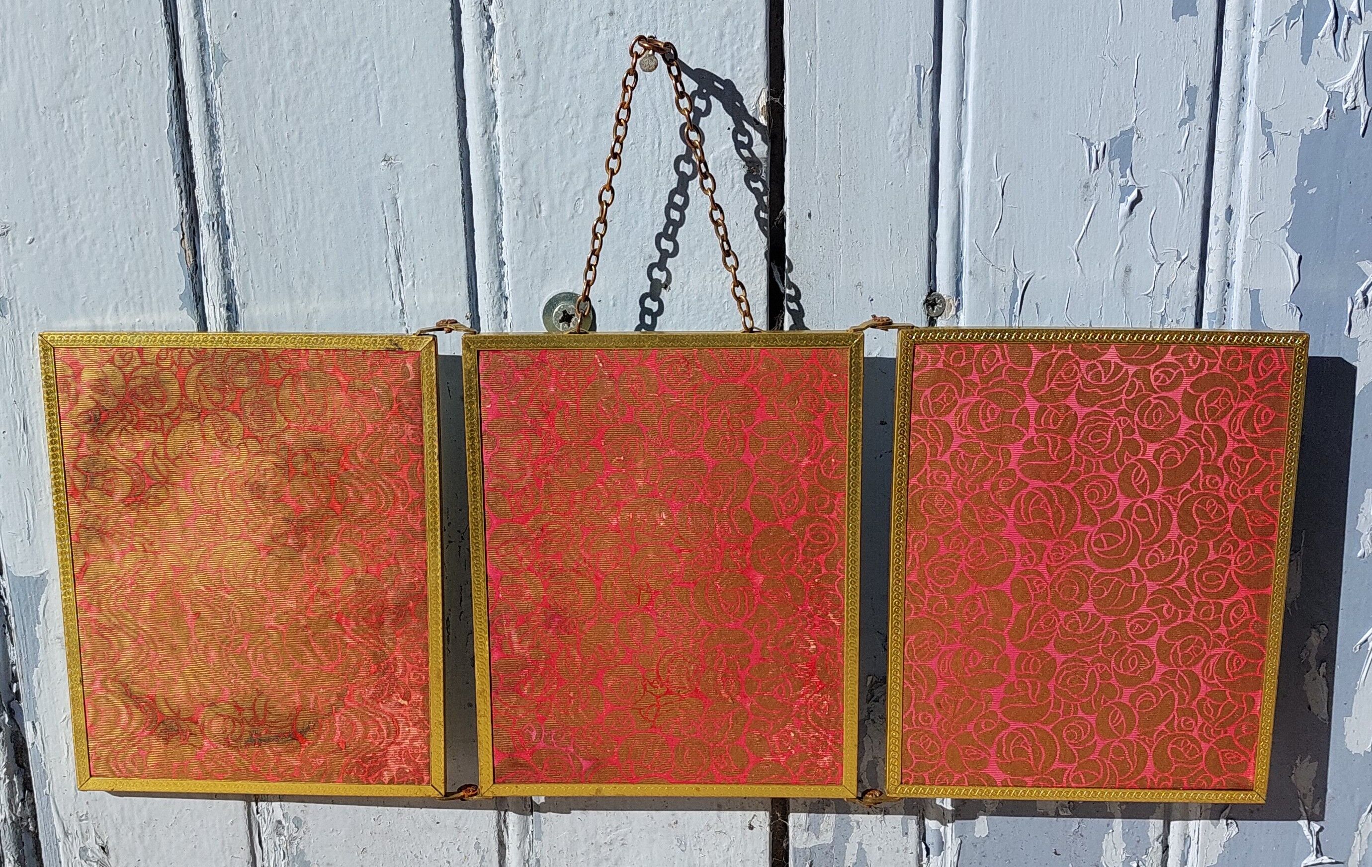 Art deco triptych mirror