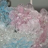 Lustre multicolore Murano Fleur par Seguso pour Venini, Italie, années 1960.