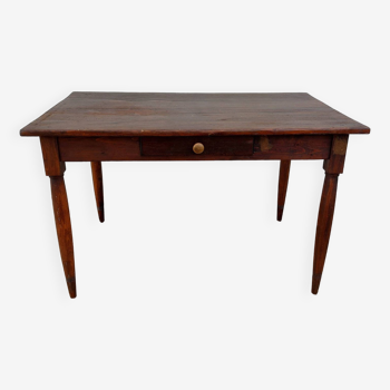 dark wood bistro table, kitchen or office
