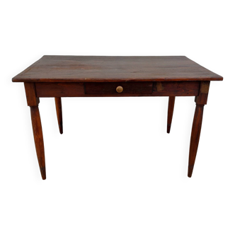 table bistrot en bois foncé, cuisine ou bureau