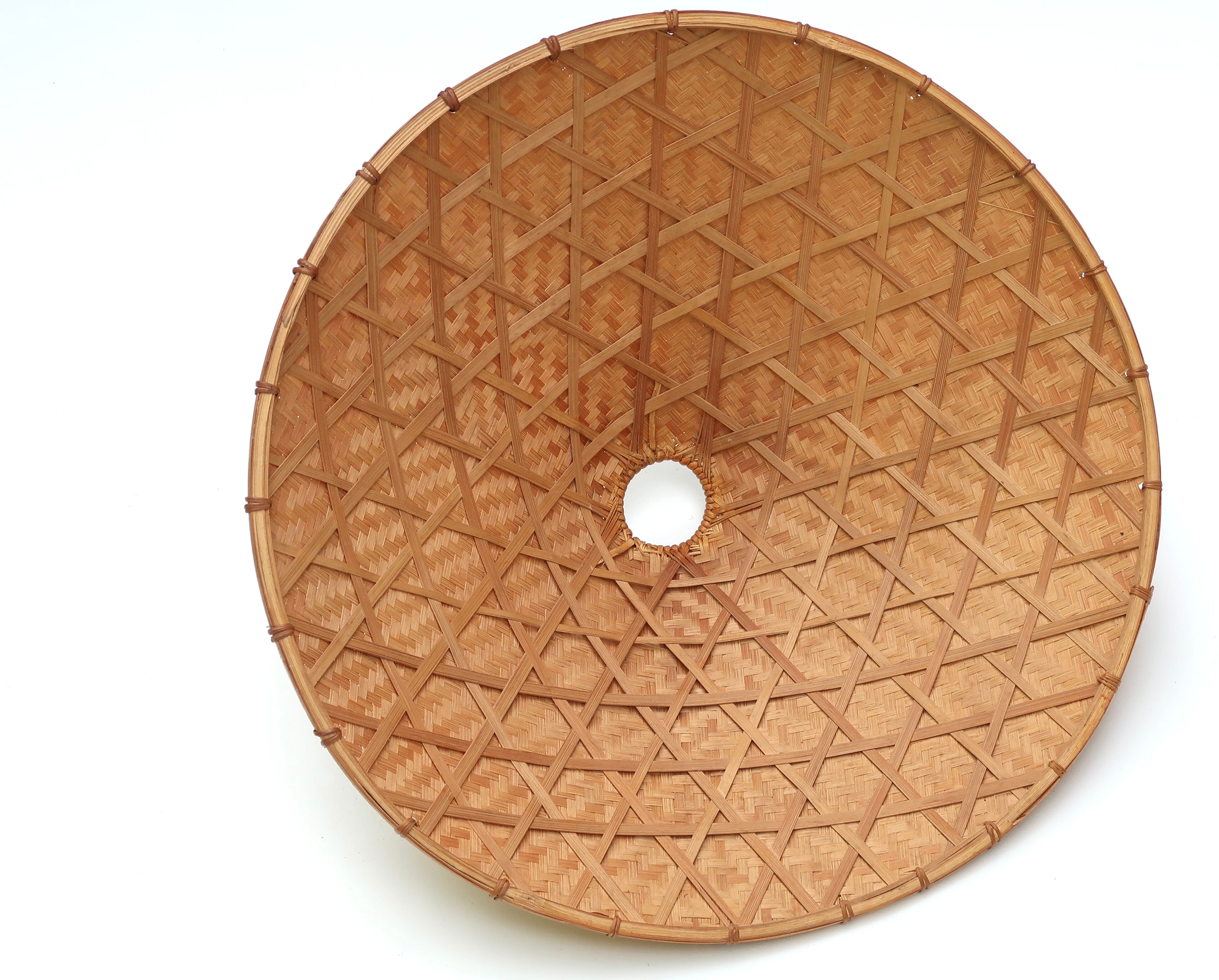 70s wicker pendant light
