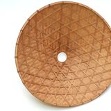 70s wicker pendant light