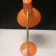 Lampe de bureau vintage - métal laqué orange - 1970