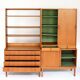 Paire de bibliothèques scandinaves en teck années 60
