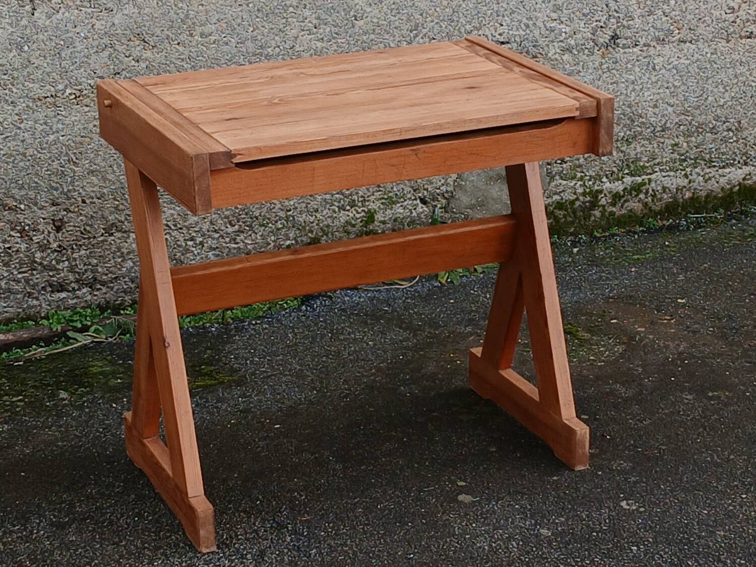 Solid pine desk, 1960s