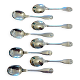 Christofle France Vendôme, 8 ice cream spoons in new condition.