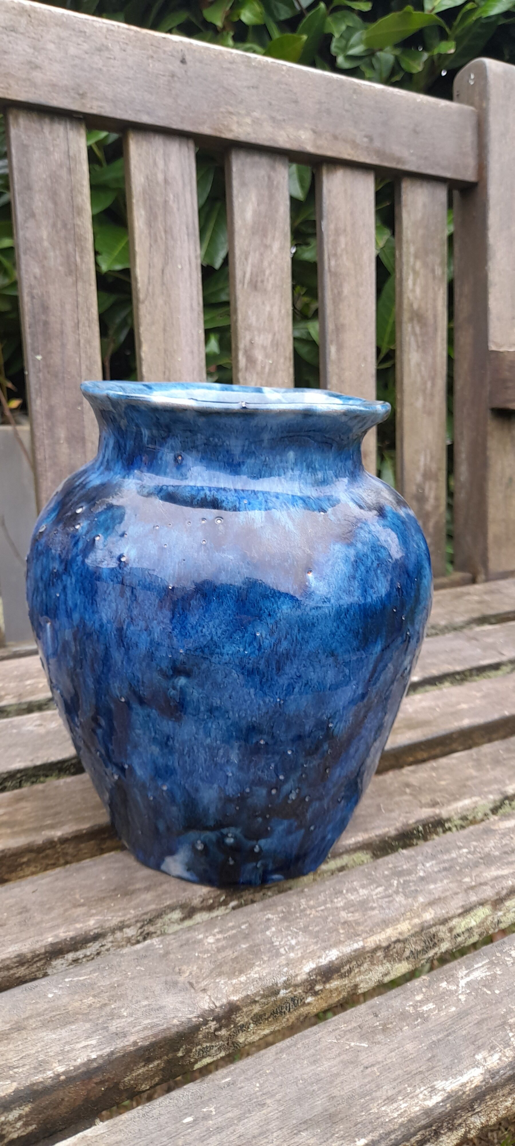 Glazed ceramic vase
