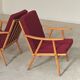 Pair of Boomerang armchairs Antonin Suman TON Thonet 1960