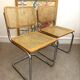 Pair of Marcel Breuer Cesca B32 chairs Made in Italy
