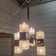 Chrome and glass pendant chandelier by Sciolari, Italy, 1960s