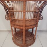 Fauteuil Emmanuelle peacock
