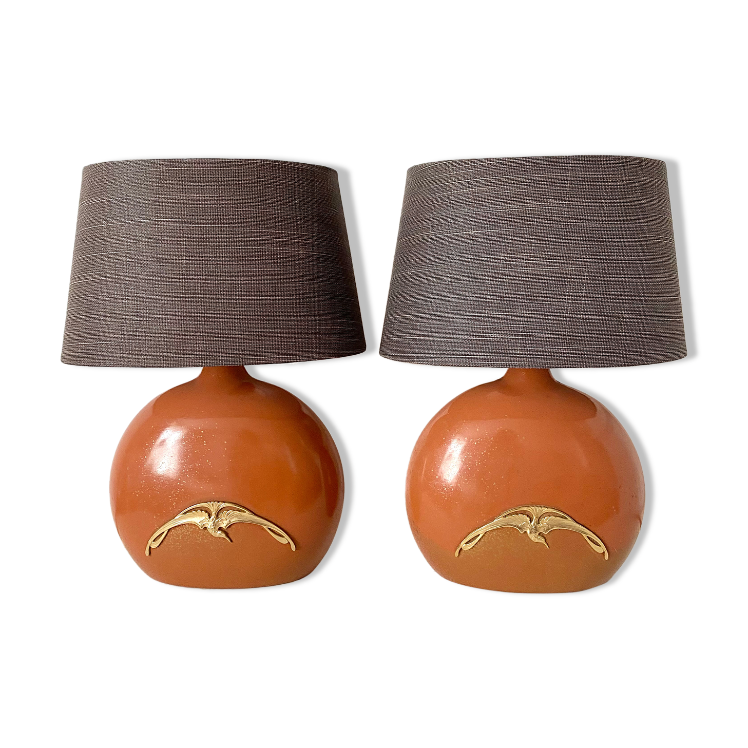 Pair of bedside lamps