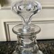 Round carfe in chiseled glass