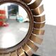 Brass mirror in flower shape, 9.5cm