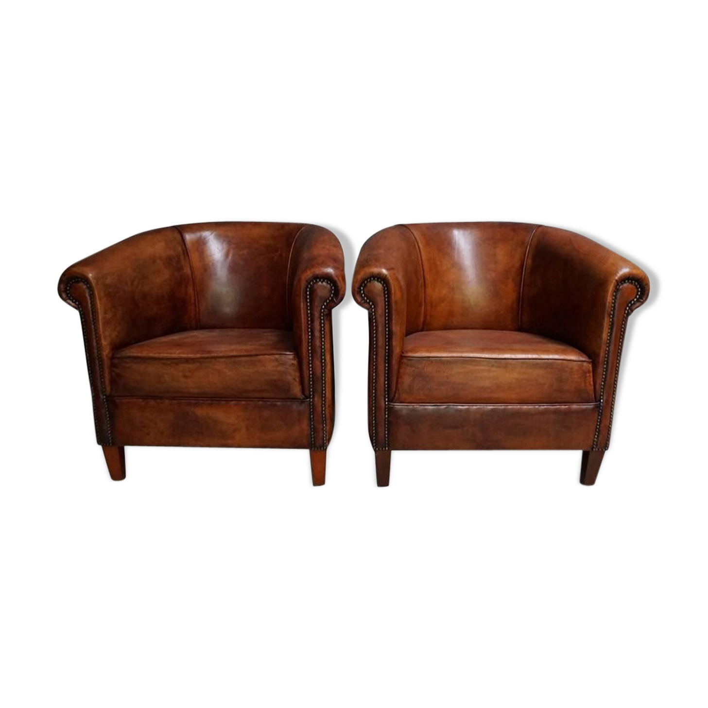 Pair of leather club