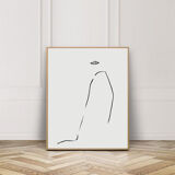 Woman who looks back to go forward - 30x42cm