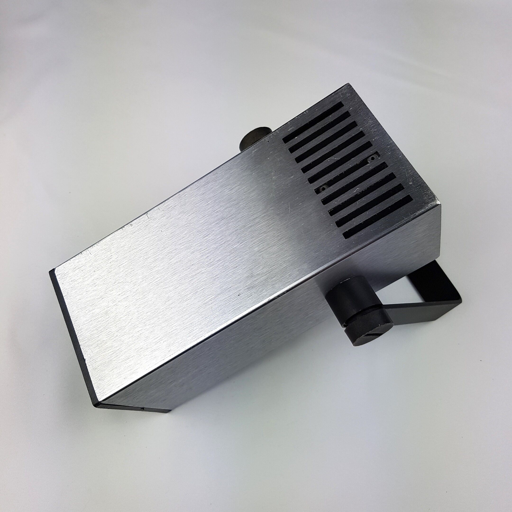 Paire de spots carré aluminium brossé