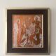 Cubist table copper engraving