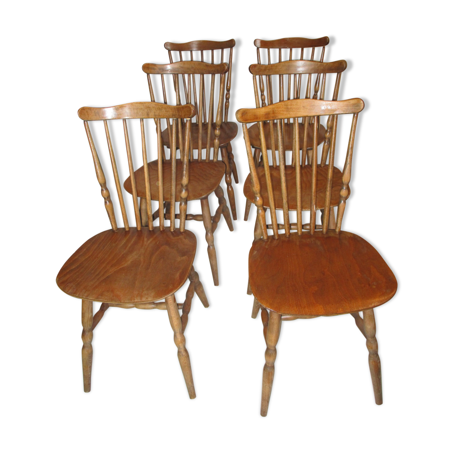 6 chairs baumann tacoma vintage bistro