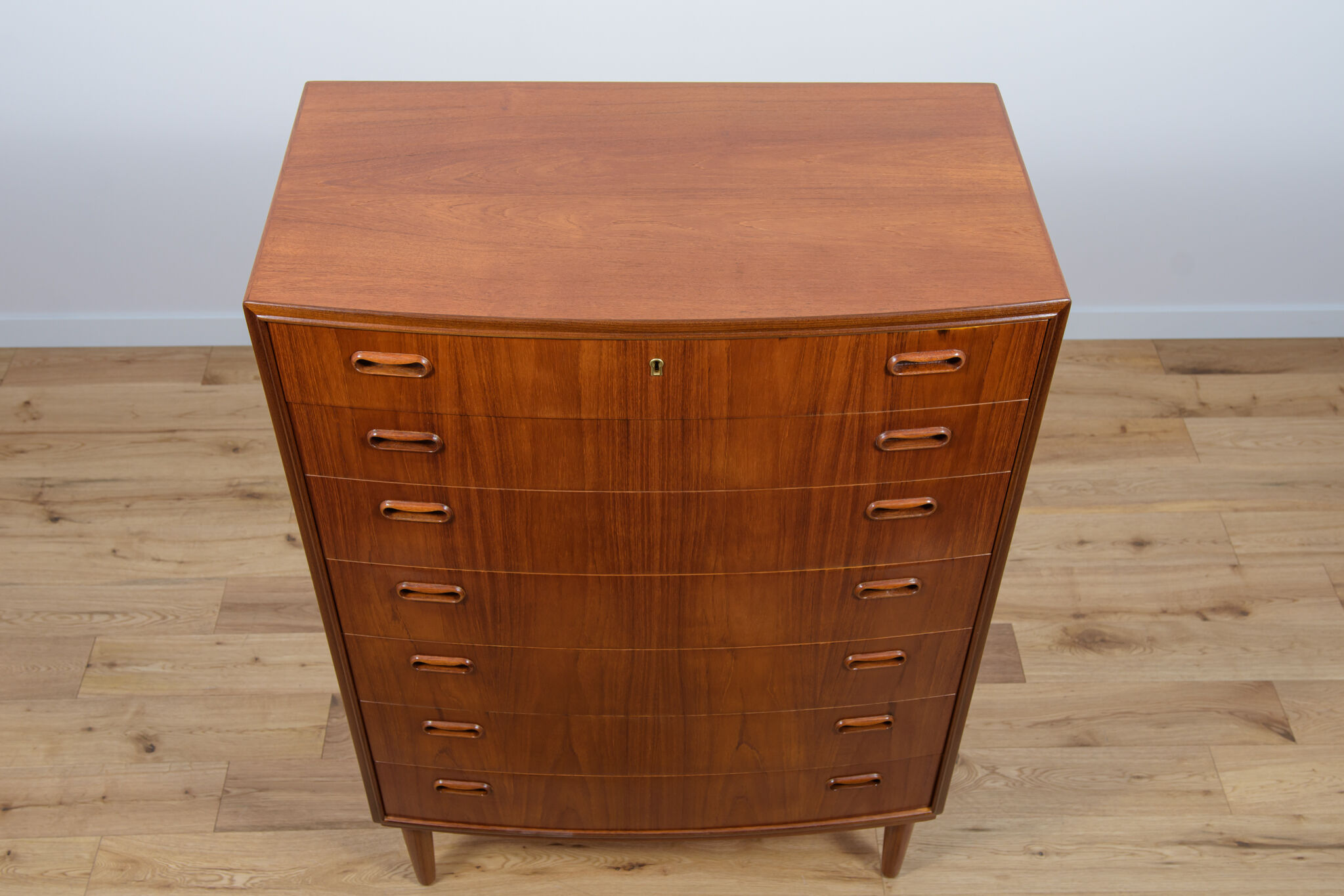 Mid-Century teak chest of drawers by Poul Jessen for PMJ Viby, 1960s
