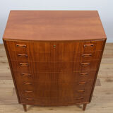 Mid-Century teak chest of drawers by Poul Jessen for PMJ Viby, 1960s