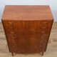 Mid-Century teak chest of drawers by Poul Jessen for PMJ Viby, 1960s