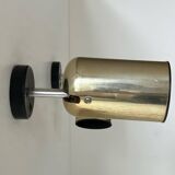 Pair of vintage adjustable brass wall lights, Italy 1970