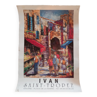 Exhibition poster Saint Tropez Ivan