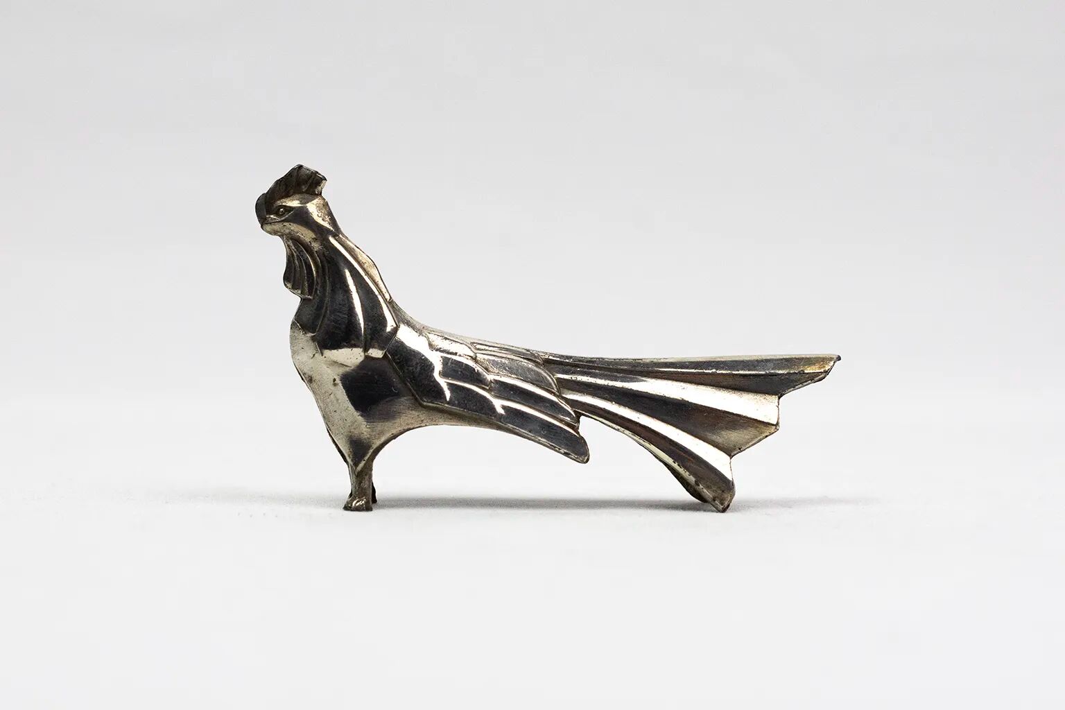 10 porte-couteaux animaliers Art déco en métal argenté – dlg Sandoz, Gallia