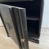 Black Art Deco bedside table