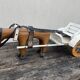 jouet cariole avec cheval en bois années 60