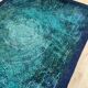 Large "space design" multi-color high pile rya rug by desso netherlands, 1970