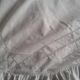 Housse de coussin ronde monogramme brodé