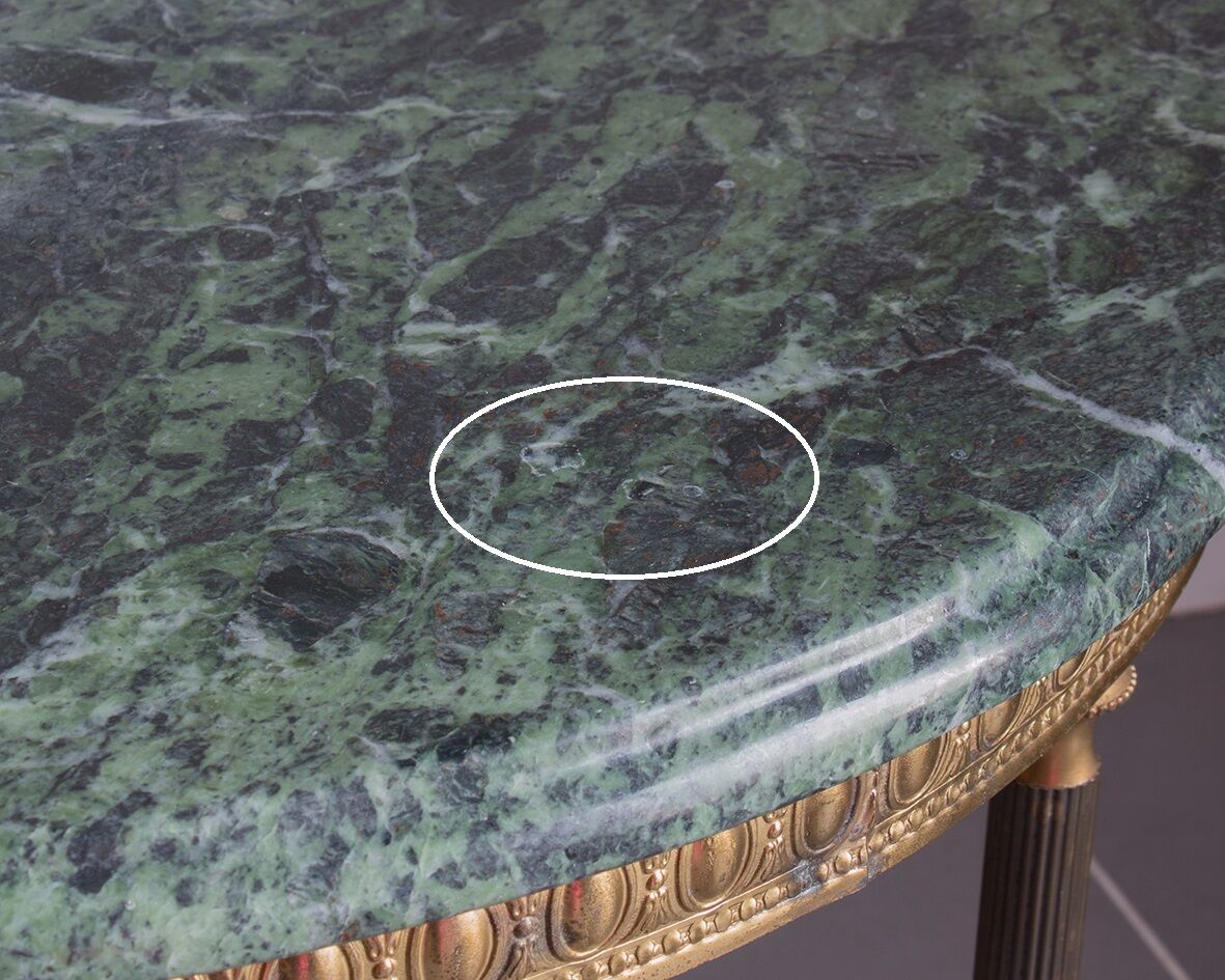 Green marble coffee table