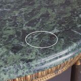 Green marble coffee table